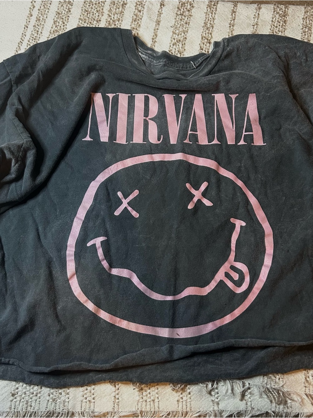 Nirvana cropped tee
